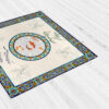 Samttischdecke Persische Kalligrafie Inspiriertes Design Nowruz