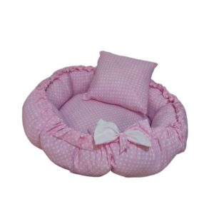 Lilafarbenes Baumwoll Baby Nest Modell Panah