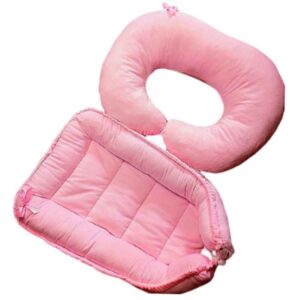 Rosa Samt Baby Nest Modell Nazila