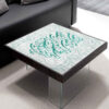 Samttischdecke Persische Kalligrafie Inspiriertes Design Ashianeh