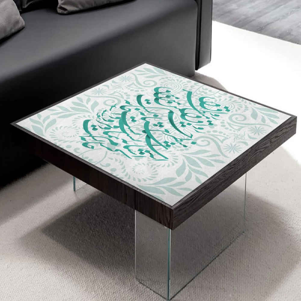 Persische Kalligraphie Samt Tischläufer Modell Jahan