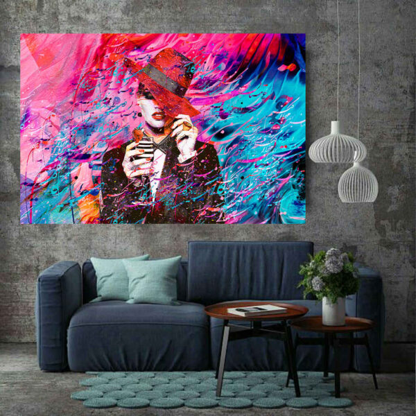 Persischer Kalligraphie-Wandteppich Chehreh