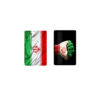 Persischer Kreditkartenaufkleber – Iran Flagge Muster