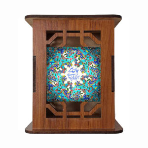 Roshna Motiv – Holz Schreibtisch Stifthalter mit Persisch Inspiriertem Design