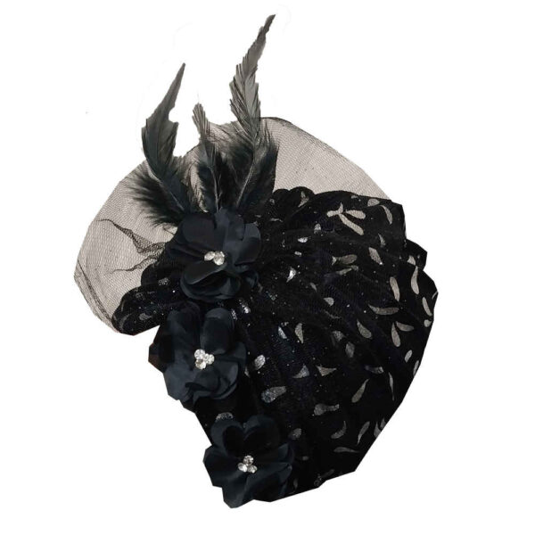 Damen Blumen Turban - Modell Violet