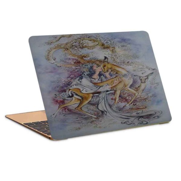 Mädchen & Gazelle Laptop Haut Sticker Dekal