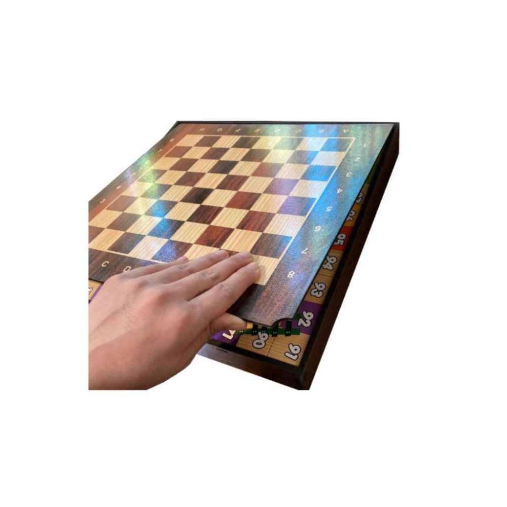 4-in-1 Multi-Spielbrett-Set – Vielseitiger Spaß mit klassischen Spielen