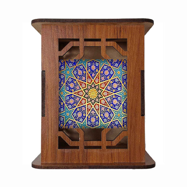 Boostan Motiv – Traditioneller Persischer Holz Stifthalter für den Schreibtisch