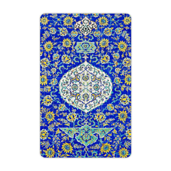 Persischer Kreditkartenaufkleber – Blaues Muster