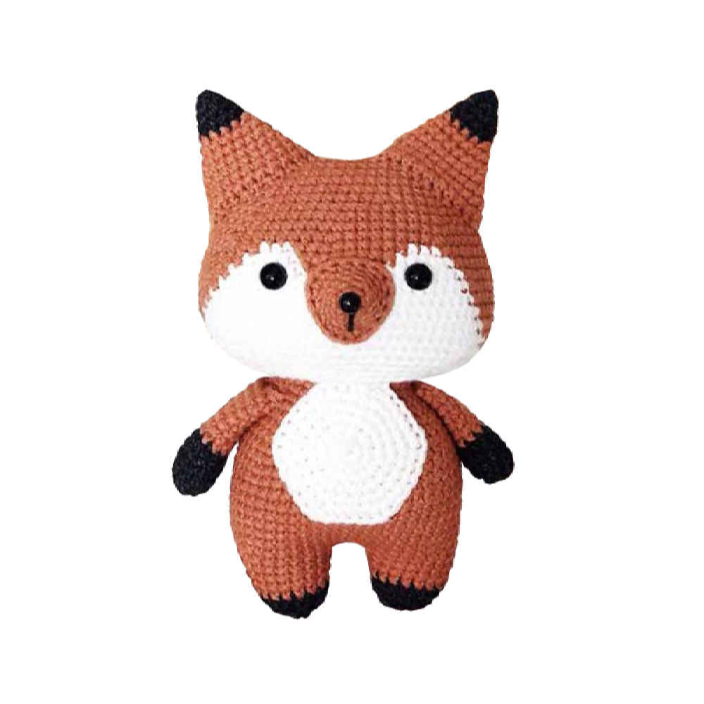 Amigurumi Fuchs in Plüsch – Handgemachtes Gehäkeltes Kuscheltier | Niedlich und Gemütlich