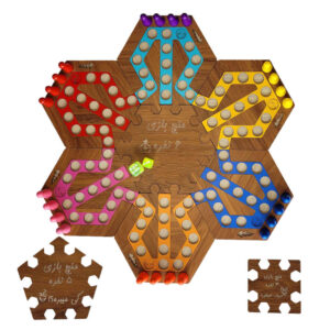 Mensch ärgere Dich nicht (Ludo) & Schlangen-und-Leitern-Spielset – Für 6 Spieler