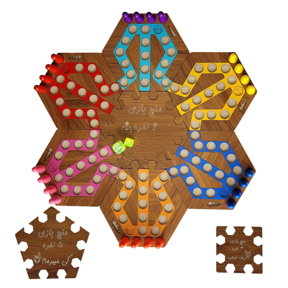 Mensch ärgere Dich nicht (Ludo) & Schlangen-und-Leitern-Spielset – Für 6 Spieler