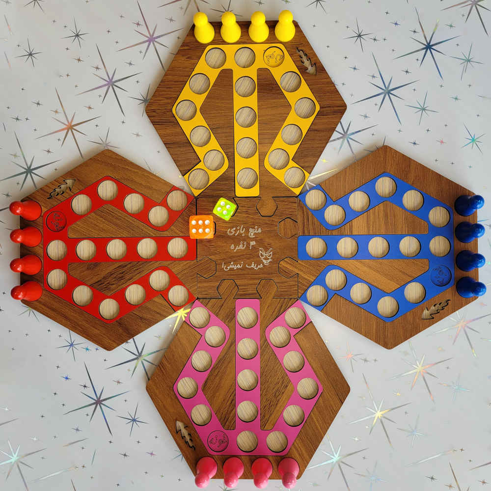 Mensch ärgere Dich nicht (Ludo) & Schlangen-und-Leitern-Spielset – Für 6 Spieler