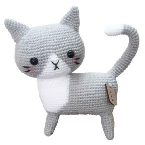 Amigurumi Kleine Katze in Plüsch – Handgemachtes Gehäkeltes Kuscheltier | Klein und Liebenswert
