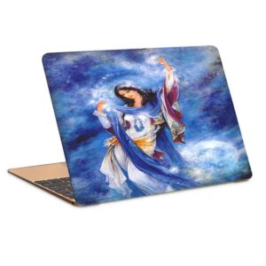 Laptop Malerei Kunststil Sticker Dekal Modell Frau