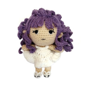 Amigurumi Handgemachte Gehäkelte Puppe – Lockenkopfmädchen | Weiches Kuscheltier, Nina