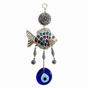 Böses-Auge-Amulett zum Aufhängen Modell Fisch