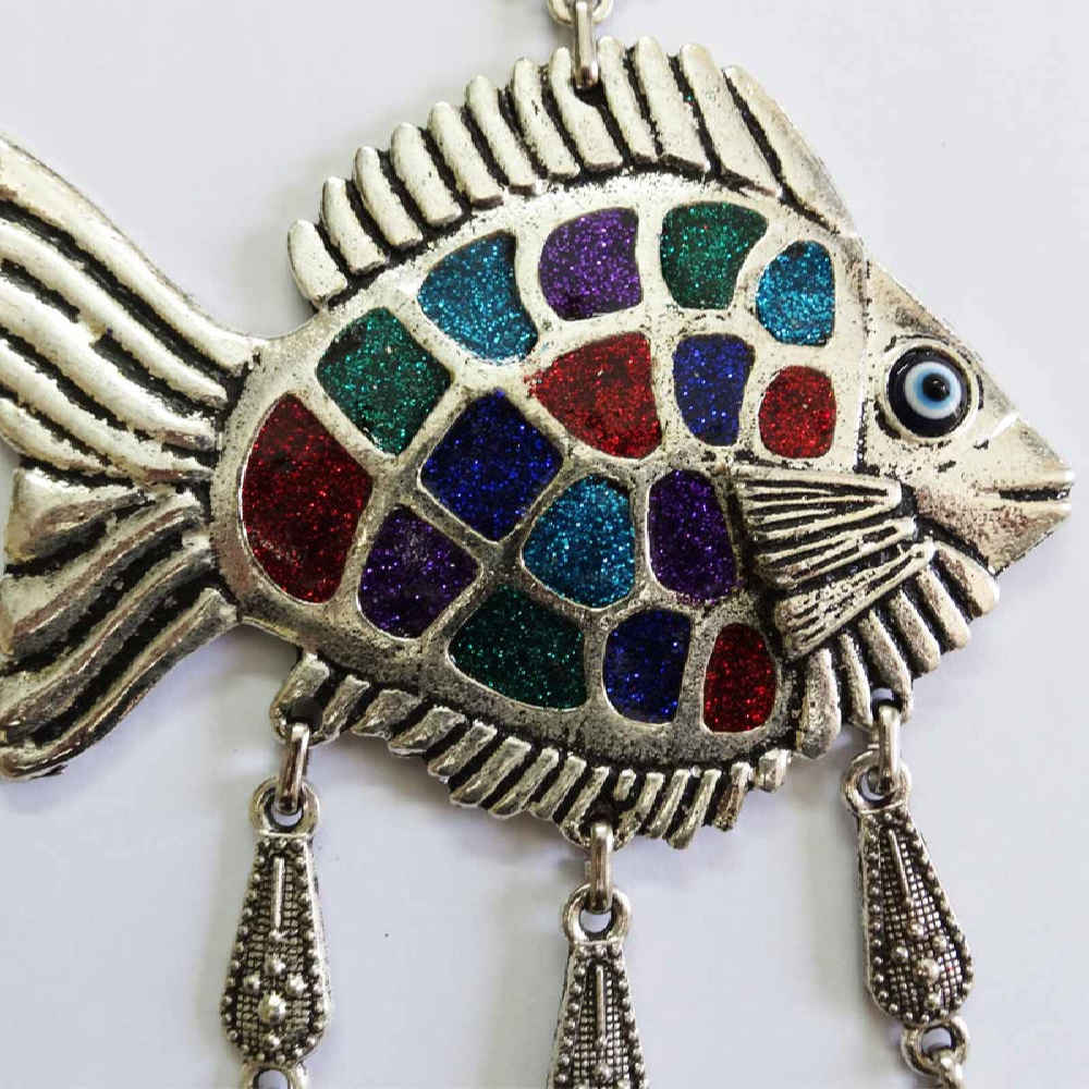 Böses-Auge-Amulett zum Aufhängen Modell Fisch