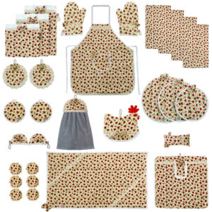 30-teiliges Blumenschürzenset Modell Shahian