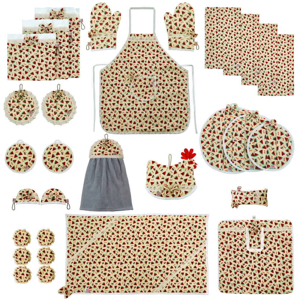 30-teiliges Blumenschürzenset Modell Shahian