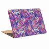 Laptop Blumen Ornament Muster Haut Sticker
