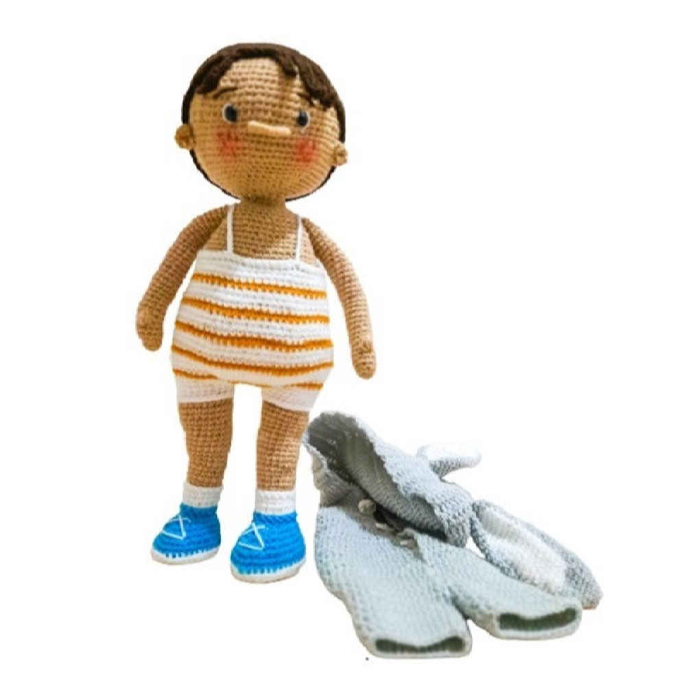 Amigurumi Handgemachte Gehäkelte Puppe – Simon | Weiches Kuscheltier