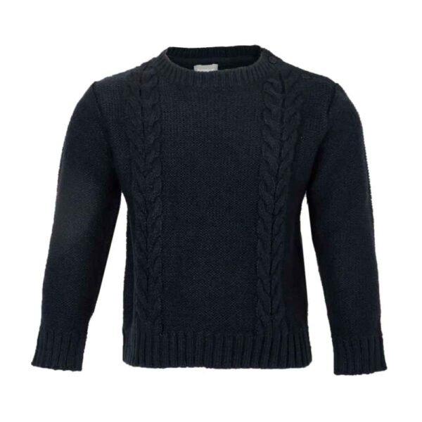 Baby Schwarzer Strickpullover Modell Winter