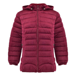 Daunenjacke für Damen mit Reißverschluss und Kapuze