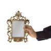 Persischer Messingspiegelrahmen & Kerzenhalter-Set – Nafis-Design