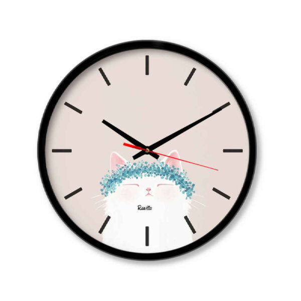 Fantasie Moderne Druck Schreibtischuhr Modell Süßes Kätzchen