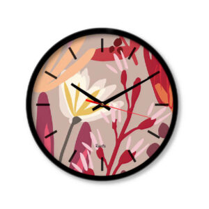 Fantasie Moderne Druck Schreibtischuhr Modell Blume