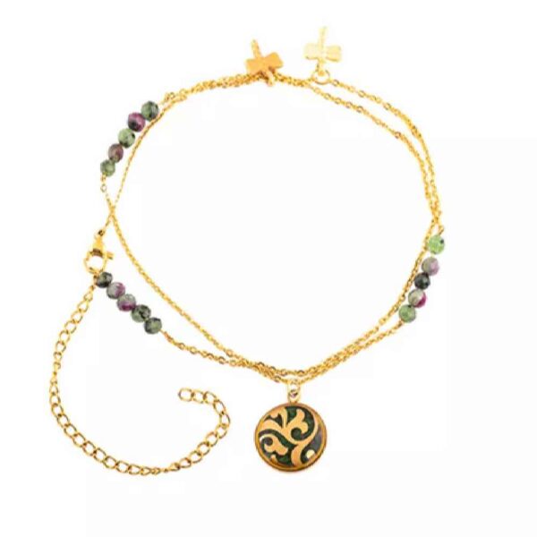 Goldene Ketten-Fußkette Modell Papital