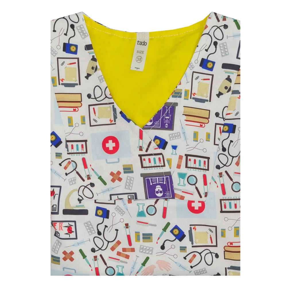 Damen-Medizinische Scrub-Oberteil – Vielseitig & Bequem