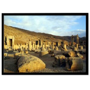 Persische PVC-Druck mit Rahmen – Persepolis Wandkunst