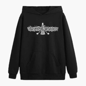 Herren persischer schwarzer Hoodie Modell Cyrus