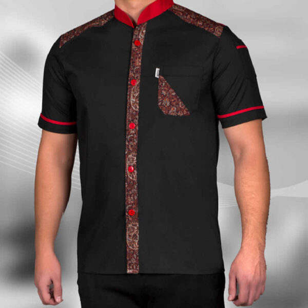 Herren-Kochjacke mit kurzen Ärmeln – Klassisch & Langlebig