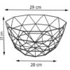 Obstkorb aus Metalldraht Modell Moshabak