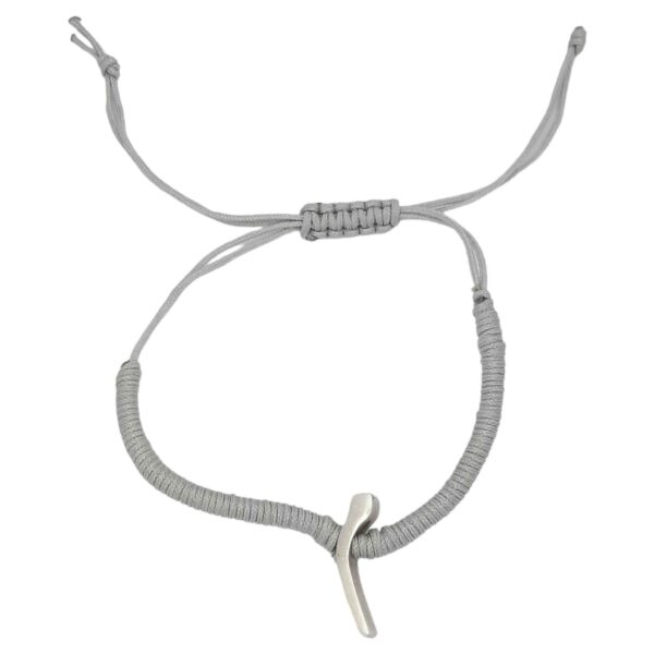 Minimalistisches persisches Silberarmband mit Schnur – Mim Model