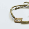 Minimalistisches persisches Silberarmband mit Schnur – Sin Model