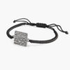 Minimalistisches persisches Silberarmband mit Schnur – Saheb Gharan Design