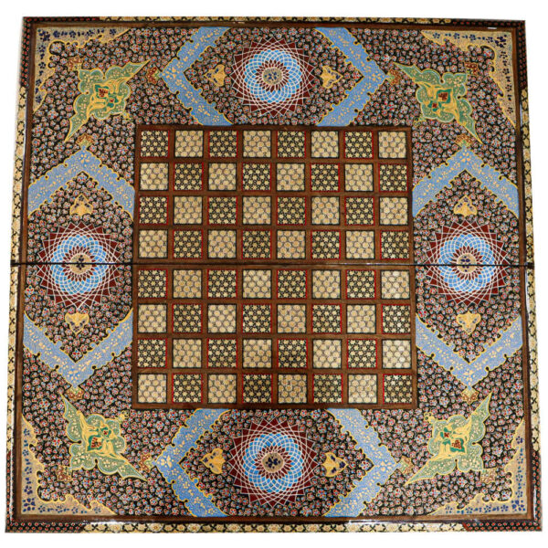 Persisches eingelegtes hölzernes Intarsien-Schachbrett Modell Traditionell