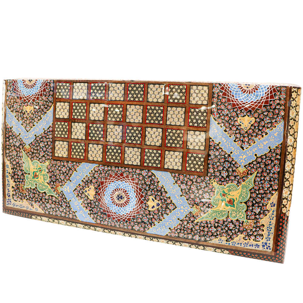 Persisches eingelegtes hölzernes Intarsien-Schachbrett Modell Traditionell
