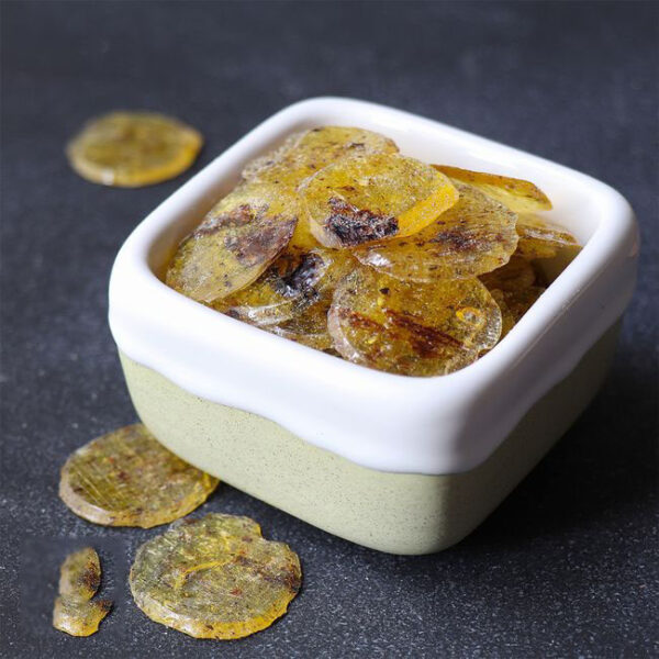 Persischer Poolaki - Zuckerfreie knusprige Süßigkeit mit Zitrone (2-Pack)