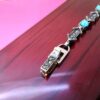 Silberarmband mit Türkisstein für Frauen Ladan
