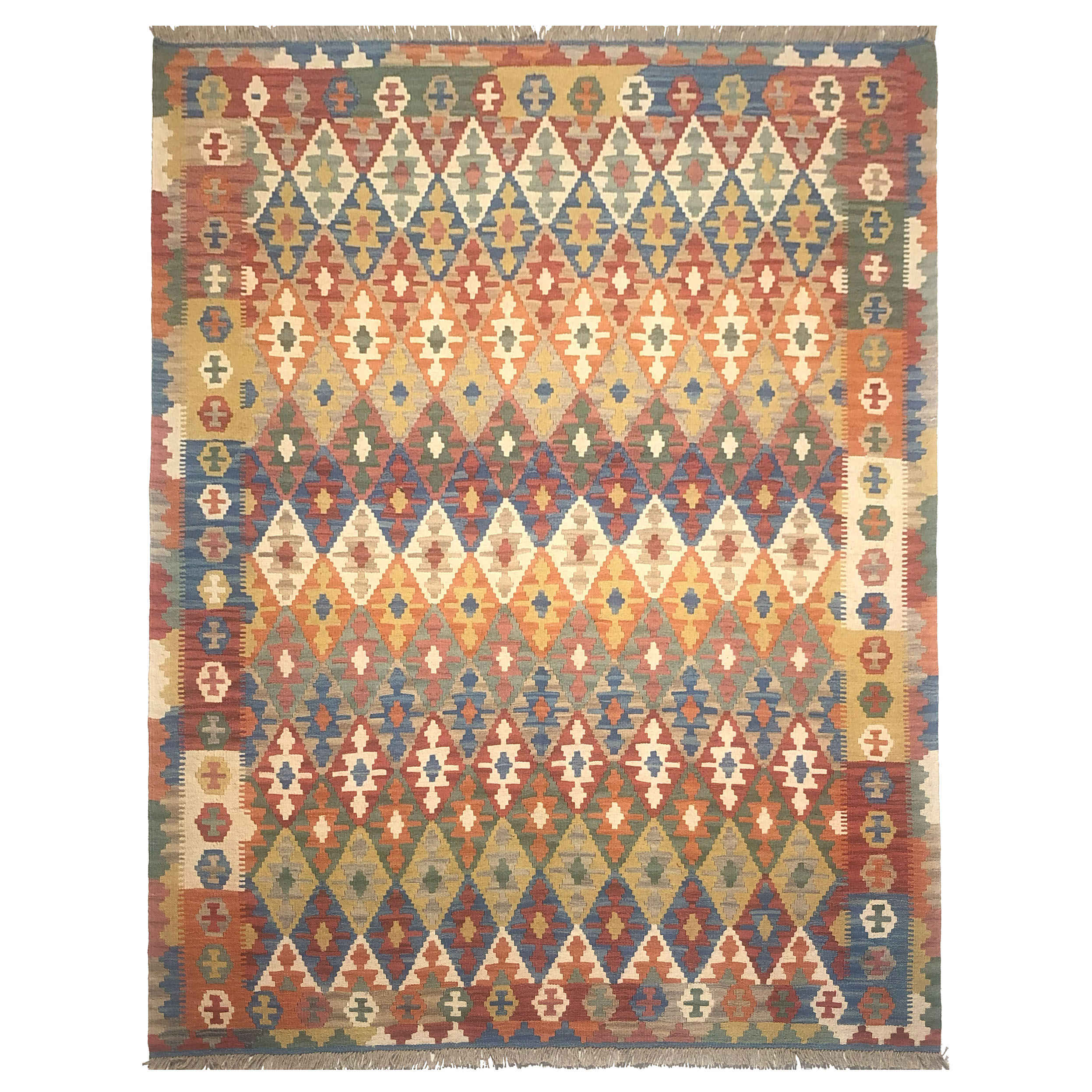 Persischer Woll Kelim Teppich traditionell handgewebt Modell Zarin