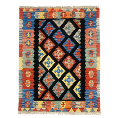 Persischer Woll Kelim Teppich traditionell handgewebt Modell Elyas