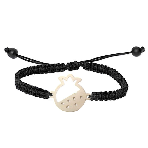 Minimalistisches persisches Silberarmband mit Schnur – Yalda Design