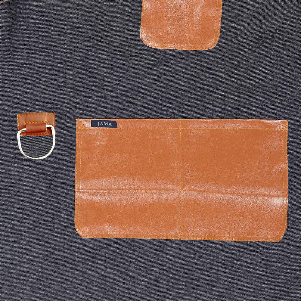 Barista-Lederschürze – Modell Jama – Elegant & Professionell