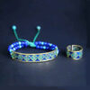 Persisches Messing-Armband- & Ring-Set Modell Eslimi