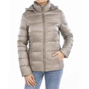 Daunenjacke für Damen mit Reißverschluss und Kapuze Fateh